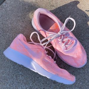 Coral Nike shoes